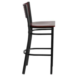 Flash Furniture Black Decorative Slat Back Metal Restaurant Barstool -Flash Furniture Sales Store GUEST 9f01d852 1e72 4446 a592 72fe49e7a8bd