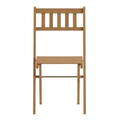 Flash Furniture Indoor/Outdoor Solid Acacia Wood Folding Bistro Chairs In Natural - Set Of 2 -Flash Furniture Sales Store GUEST 9f5ef73e 0ba3 4143 b824 c200f4df3b7d