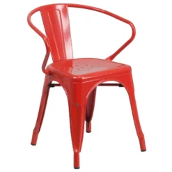 Flash Furniture Commercial Grade Metal Indoor-Outdoor Chair With Arms -Flash Furniture Sales Store GUEST 9fdfccdd 0cbe 409f b7f1 9a445eb459ae