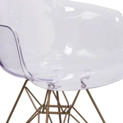 Flash Furniture Alonza Series Transparent Side Chair With Gold Base -Flash Furniture Sales Store GUEST a06d45c6 169f 4eef 851f 68ff6f1de5e2