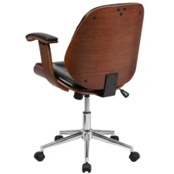Flash Furniture Tansia Mid-Back Black LeatherSoft Executive Ergonomic Wood Swivel Office Chair With Arms 14 Flash Furniture Tansia Mid-Back Black LeatherSoft Executive Ergonomic Wood Swivel Office Chair With Arms -Flash Furniture Sales Store GUEST a17fee00 4e0d 4699 81f2 cf066dfa58e1