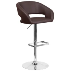 Flash Furniture Contemporary Vinyl Adjustable Height Barstool With Rounded Mid-Back -Flash Furniture Sales Store GUEST a25215f3 2325 44ad abc4 6820748a97c7