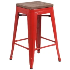 Flash Furniture 24" High Backless Metal Counter Height Stool With Square Wood Seat 31 Flash Furniture 24" High Backless Metal Counter Height Stool With Square Wood Seat -Flash Furniture Sales Store GUEST a2548d68 4da9 4fbc a113 2e5819096218