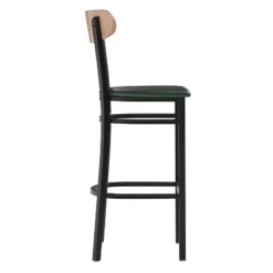 Flash Furniture Wright Set Of 2 Commercial Grade Barstools With 500 LB. Capacity Steel Frame, Solid Wood Seat, And Boomerang Back -Flash Furniture Sales Store GUEST a2d2b939 346c 449d 9042 fa0ce3c05058