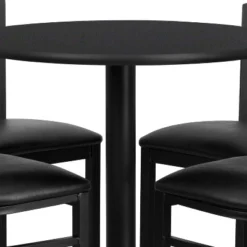 Flash Furniture 30'' Round Laminate Table Set With X-Base And 4 Ladder Back Metal Barstools -Flash Furniture Sales Store GUEST a352a22b 136e 4bf8 9981 814df96d44af