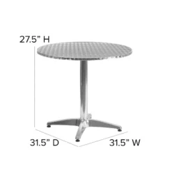 Flash Furniture Mellie 31.5'' Round Aluminum Indoor-Outdoor Table With Base -Flash Furniture Sales Store GUEST a36099c0 1607 49a8 9179 478b4d0c16ff