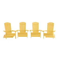 Flash Furniture Set Of 4 Charlestown All-Weather Poly Resin Folding Adirondack Chair -Flash Furniture Sales Store GUEST a39a4e5b 917c 4c1b b19e 60b58cb10c1f
