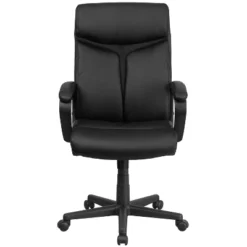 Flash Furniture Raya High Back Black LeatherSoft Executive Swivel Office Chair With Slight Mesh Accent And Arms -Flash Furniture Sales Store GUEST a47b73d0 7aba 47a3 9198 7a70c8db5013