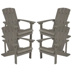 Flash Furniture Set Of 4 Charlestown All-Weather Poly Resin Wood Adirondack Chairs -Flash Furniture Sales Store GUEST a4a37719 70d8 44b9 97c5 5b3fe12ad1e0