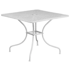 Flash Furniture Oia Commercial Grade 35.5" Square Indoor-Outdoor Steel Patio Table With Umbrella Hole -Flash Furniture Sales Store GUEST a501d4dd cf78 48f8 b329 88554a1b716e
