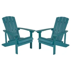 Flash Furniture Set Of 2 Charlestown All-Weather Poly Resin Wood Adirondack Chairs -Flash Furniture Sales Store GUEST a5fb80aa 18a0 4ac8 9265 911d7ebb2d9e