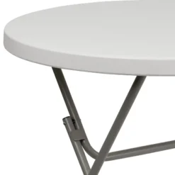 Flash Furniture 2.63-Foot Round Granite White Plastic Folding Table -Flash Furniture Sales Store GUEST a65f0471 9e71 4285 b147 8bbe8d7989cb