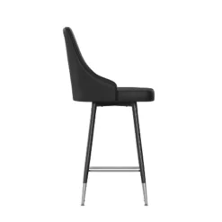 Flash Furniture Shelly Set Of 2 Commercial LeatherSoft Counter Height Bar Stools With Solid Black Metal Frames And Chrome Accented Feet And Footrests 19 Flash Furniture Shelly Set Of 2 Commercial LeatherSoft Counter Height Bar Stools With Solid Black Metal Frames And Chrome Accented Feet And Footrests -Flash Furniture Sales Store GUEST a81e4241 f6f6 4414 82ae c2ffa073081f