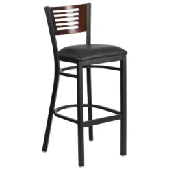 Flash Furniture Black Decorative Slat Back Metal Restaurant Barstool -Flash Furniture Sales Store GUEST aa18eb74 3f42 40ea a945 4e65556ad252