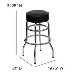 Flash Furniture Double Ring Chrome Barstool -Flash Furniture Sales Store GUEST aaa24f52 09e8 47c6 ab74 e77e02e33a8f