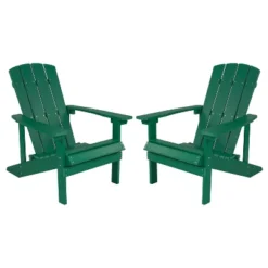 Flash Furniture Set Of 2 Charlestown All-Weather Poly Resin Wood Adirondack Chairs -Flash Furniture Sales Store GUEST ab50dbc2 042a 4ada 8782 083ac884e53b