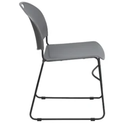 Flash Furniture HERCULES Series 880 Lb. Capacity Gray Ultra-Compact Stack Chair With Black Powder Coated Frame -Flash Furniture Sales Store GUEST abfe4792 450e 4013 a285 1791300773fa