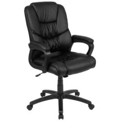 Flash Furniture Flash Fundamentals Big & Tall 400 Lb. Rated LeatherSoft Swivel Office Chair With Padded Arms -Flash Furniture Sales Store GUEST ac4a5529 ddd2 4d1f 91c3 04e5f1e03635