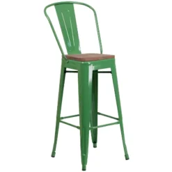 Flash Furniture 30" High Metal Barstool With Back And Wood Seat 29 Flash Furniture 30" High Metal Barstool With Back And Wood Seat -Flash Furniture Sales Store GUEST ad632743 224e 4273 8d51 24511f7db3f7