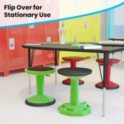 Flash Furniture Carter Adjustable Height Kids Flexible Active Stool For Classroom And Home With Non-Skid Bottom, 14" - 18" Seat Height -Flash Furniture Sales Store GUEST ae615843 1755 4d21 9472 013c01cd00ea