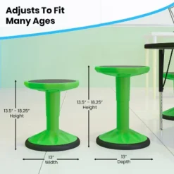Flash Furniture Carter Adjustable Height Kids Flexible Active Stool For Classroom And Home With Non-Skid Bottom, 14" - 18" Seat Height -Flash Furniture Sales Store GUEST aedbd643 0d3d 47e1 8442 a4ffab535f4c