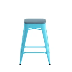 Flash Furniture Cierra Set Of 4 Commercial Grade 24" High Backless Metal Indoor Counter Height Stools With All-Weather Poly Resin Seats -Flash Furniture Sales Store GUEST afbeebab 22e0 412c a564 dd4312d99594