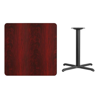 Flash Furniture 36'' Square Laminate Table Top With 30'' X 30'' Table Height Base 1 Flash Furniture 36'' Square Laminate Table Top With 30'' X 30'' Table Height Base