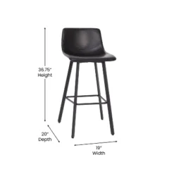 Flash Furniture Caleb Modern Armless 30 Inch Bar Height Commercial Grade Barstools With Footrests And Matte Iron Frames, Set Of 2 19 Flash Furniture Caleb Modern Armless 30 Inch Bar Height Commercial Grade Barstools With Footrests And Matte Iron Frames, Set Of 2 -Flash Furniture Sales Store GUEST b1195594 f4f9 4d09 8321 2a2d4f880473