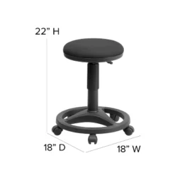 Flash Furniture Black Ergonomic Stool With Foot Ring -Flash Furniture Sales Store GUEST b121840c c4d5 448e 9099 f2d6a1e30b43