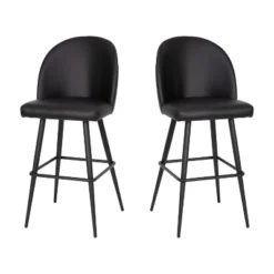 Flash Furniture Lyla Commercial Grade Modern Armless Barstools With Contoured Backrest, Steel Frame And Integrated Footrest - Set Of 2 -Flash Furniture Sales Store GUEST b1264c90 4f0e 45b1 8f39 85cf82c1fa90