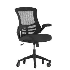 Flash Furniture Kelista Mid-Back Swivel Ergonomic Task Office Chair With Flip-Up Arms And Transparent Roller Wheels -Flash Furniture Sales Store GUEST b1f74c29 90f1 4695 b598 74ddef2d6996