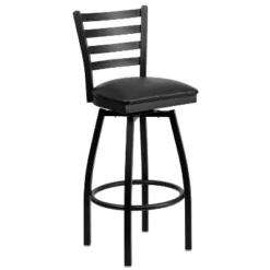 Flash Furniture Black Ladder Back Swivel Metal Barstool -Flash Furniture Sales Store GUEST b3875561 e0dc 4da3 abee f9ffa8cb5e06