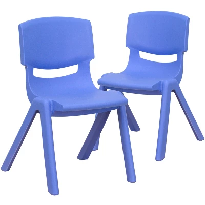 Flash Furniture 2 Pack Plastic Stackable School Chair With 12" Seat Height 14 Flash Furniture 2 Pack Plastic Stackable School Chair With 12" Seat Height - Image 14
