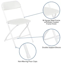 Flash Furniture Hercules™ Series Plastic Folding Chair - 4 Pack 650LB Weight Capacity -Flash Furniture Sales Store GUEST b6c14e0f 7a3b 40f5 a3f2 447b0f6b5cbf