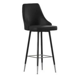 Flash Furniture Shelly Set Of 2 Commercial LeatherSoft Bar Height Stools With Solid Black Metal Frames And Chrome Accented Feet And Footrests -Flash Furniture Sales Store GUEST b76b6aec 93b5 4625 9be7 a10ee7f6ad62