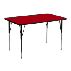 Flash Furniture 30''W X 48''L Rectangular Thermal Laminate Activity Table - Standard Height Adjustable Legs -Flash Furniture Sales Store GUEST b8130225 4300 4d42 8328 eac43f3530fd
