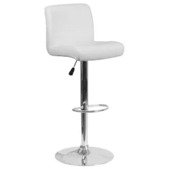 Flash Furniture Contemporary Vinyl Adjustable Height Barstool With Rolled Seat And Chrome Base -Flash Furniture Sales Store GUEST b840682a 8550 4a54 ba22 444ae869fd04