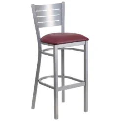 Flash Furniture Silver Slat Back Metal Restaurant Barstool -Flash Furniture Sales Store GUEST b88fcb93 4e57 4efa b6b4 fd04de3e0165