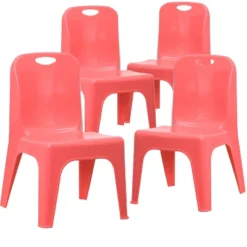 Flash Furniture 4 Pack Plastic Stackable School Chair With Carrying Handle And 11'' Seat Height -Flash Furniture Sales Store GUEST b9148e9f 4034 4729 bfac 0f04827aa704