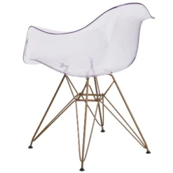 Flash Furniture Alonza Series Transparent Side Chair With Gold Base -Flash Furniture Sales Store GUEST b9182066 dadf 4d6a 9a02 fb957fa72e54
