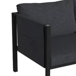Flash Furniture Lea Indoor/Outdoor Loveseat With Cushions - Modern Steel Framed Chair With Storage Pockets 13 Flash Furniture Lea Indoor/Outdoor Loveseat With Cushions - Modern Steel Framed Chair With Storage Pockets -Flash Furniture Sales Store GUEST bb14c511 96ba 44b6 aa62 13edae8bc4bc