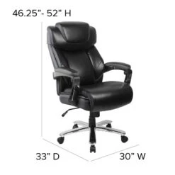 Flash Furniture HERCULES Series Big & Tall 500 Lb. Rated Black LeatherSoft Executive Swivel Ergonomic Office Chair With Adjustable Headrest -Flash Furniture Sales Store GUEST be14a002 e049 488c ad3b dcce058e03ea