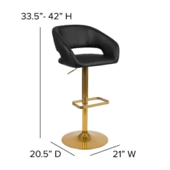 Flash Furniture Contemporary Vinyl Adjustable Height Barstool With Rounded Mid-Back, Set Of 2 17 Flash Furniture Contemporary Vinyl Adjustable Height Barstool With Rounded Mid-Back, Set Of 2 -Flash Furniture Sales Store GUEST bf7ad764 7aca 47e3 bc69 7300989b1faa
