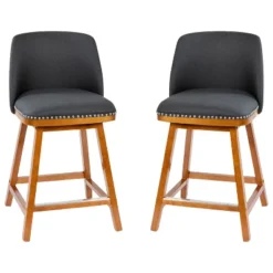 Flash Furniture Julia Set Of 2 Transitional Upholstered Counter Stools With Nailhead Trim And Solid Wood Frames -Flash Furniture Sales Store GUEST bfca7773 0ca3 4fe6 96ef 087f59b9f856