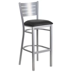 Flash Furniture Silver Slat Back Metal Restaurant Barstool -Flash Furniture Sales Store GUEST c058ee0d 5540 449c b911 3f8b2124549e