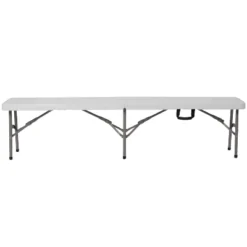 Flash Furniture 11''W X 72"L Bi-Fold Granite White Folding Bench With Carrying Handle -Flash Furniture Sales Store GUEST c0edc824 eafb 485b ac44 82529908a951