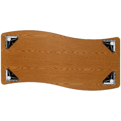 Flash Furniture 26"W X 60"L Rectangle Wave Flexible Collaborative Thermal Laminate Activity Table - Height Adjustable Short Legs 7 Flash Furniture 26"W X 60"L Rectangle Wave Flexible Collaborative Thermal Laminate Activity Table - Height Adjustable Short Legs - Image 7