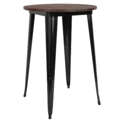 Flash Furniture 30" Round Metal Indoor Bar Height Table With Rustic Wood Top -Flash Furniture Sales Store GUEST c25b8d84 5b1c 45d6 835c 8b373b08c638
