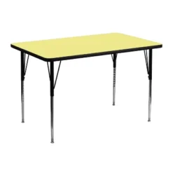 Flash Furniture 30''W X 48''L Rectangular Thermal Laminate Activity Table - Standard Height Adjustable Legs -Flash Furniture Sales Store GUEST c2cc41a1 fa56 496b 89d8 0c786d5e89a0
