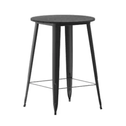 Flash Furniture Declan Commercial Indoor/Outdoor Bar Top Table, 30" Round All Weather Poly Resin Top With Steel Base -Flash Furniture Sales Store GUEST c38d3844 878a 4725 94d1 da49b6970a8a